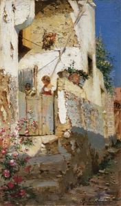 Junges Madchen Auf Capri by Rubens Santoro
