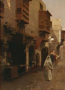 Rue De Village Animee En Orient by Rubens Santoro