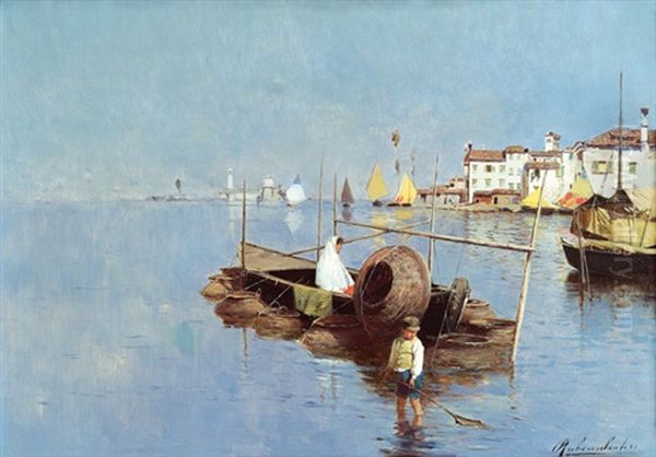Fischfang In Der Lagune Von Venedig - view 1