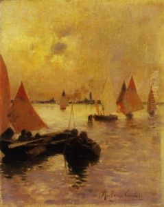 Venezia, Vele In Laguna by Rubens Santoro