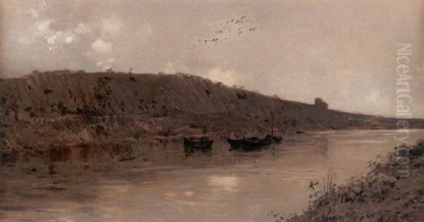 Fiume Con Barche - view 1