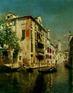 Along A Venetian Canal Along A Venetian Canal