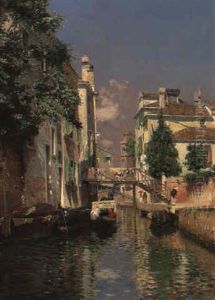 Scorgio Veneziano With The Campanile Of San Genemia