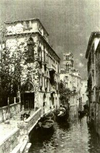 Venetian Side Canal At Mid-day
