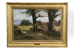 Women Reading In Duxbury Clamyard by Daniel Francois Santry