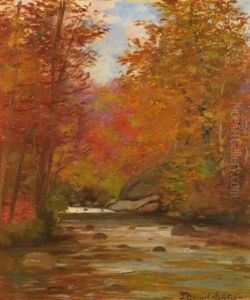 Trout Stream In Autumn (+ 2 Others; 3 Works)
