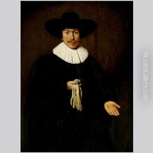 Young Man With Gloves by Dirck Dircksz van Santvoort