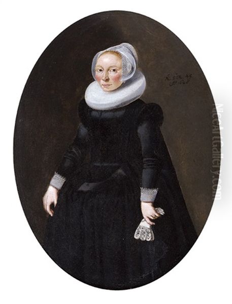 Portrait D'une Dame Agee De 45 Ans - view 1
