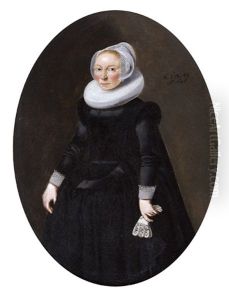 Portrait D'une Dame Agee De 45 Ans by Dirck Dircksz van Santvoort