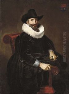 Portrait Of Elias Van Cuelen by Dirck Dircksz van Santvoort