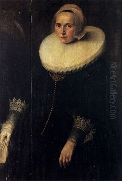 Portrait De Femme A La Fraise - view 1