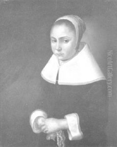 Bildnis Einer Jungen Hollanderin Mit Weisem Kragen by Dirck Dircksz van Santvoort