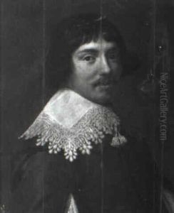 Portrait Of A Young Man Wearing A Lace Collar by Dirck Dircksz van Santvoort