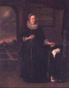 Portrait De Femme Devant Un Paysage Portrait De Femme Devant Un Paysage