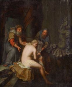 Susanna Im Bade by Philipp (Jacob Philipp van) Santvoort