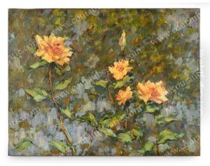 Roses En Fleurs by Nikolai Nikolaevich Sapunov