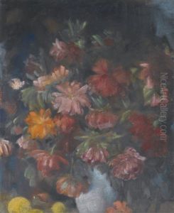 Peonies by Nikolai Nikolaevich Sapunov