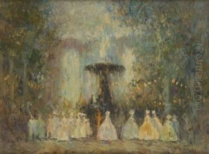 Festivites Dans Le Parc by Nikolai Nikolaevich Sapunov