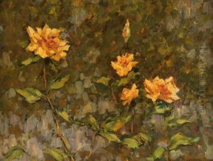 Stillleben Mit Gelben Blumen by Nikolai Nikolaevich Sapunov