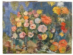 Still Life With Flowers by Nikolai Nikolaevich Sapunov