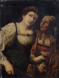 Judith Et Sa Servante Avec La Tete D"holopherne by Carlo Saraceni