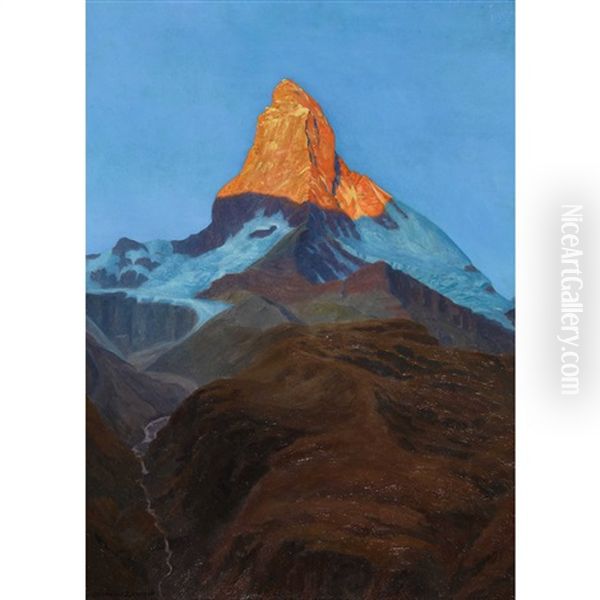 Das Matterhorn Im Abendrot - view 1