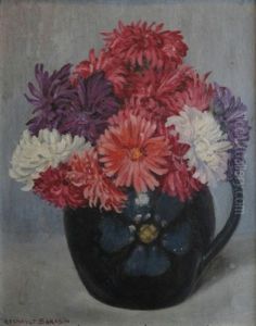 Marguerites Roses by Regnault Sarasin