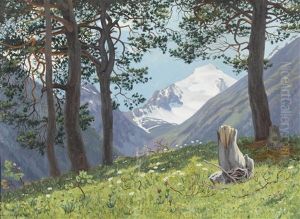 Piz Quattervals In Den Livigno-alpen by Regnault Sarasin