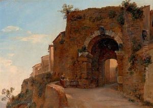 Porte D'un Village, Probablement En Italie Porte D'un Village, Probablement En Italie
