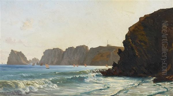 Drei Gemalde: Felsen In Der Normandie (3 Works) - view 1