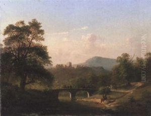 Paysage De La Campagne Italienne by Josephine Sarazin de Belmont