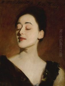 Flora Priestley (lamplight Study) by John Singer Sargent