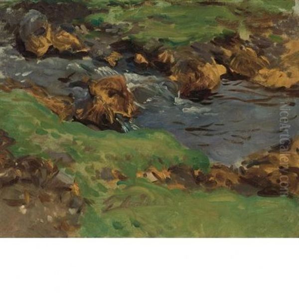 Val D'aosta: A Mountain Stream - view 1