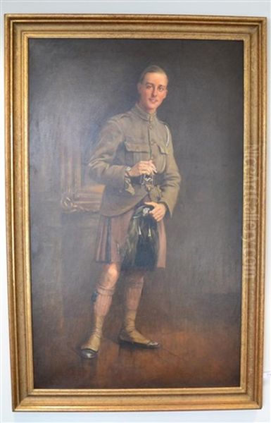 A Full Length Portrait Of A Soldier From The London Irish Regiment - view 1