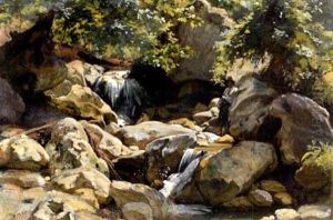Landscape With Figure by John Singer Sargent