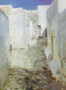A Street Scene by John Singer Sargent
