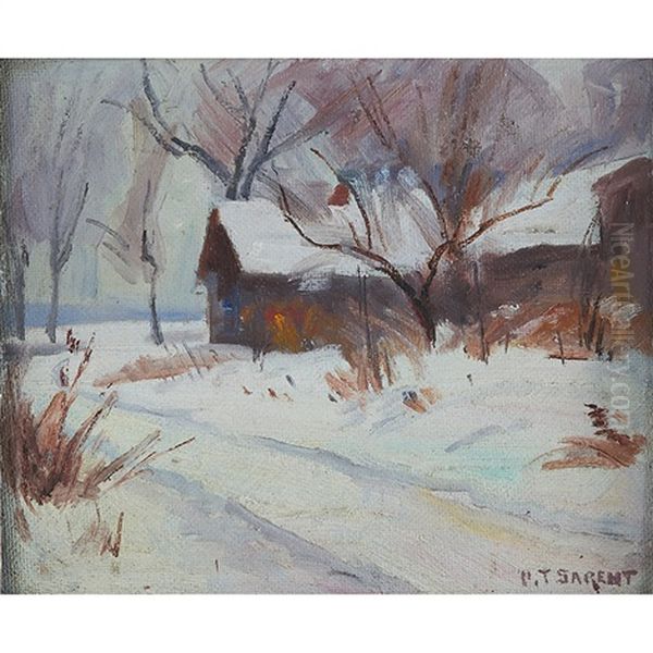 Sargent Homestead And Summer Landscape (a Pair) - view 1