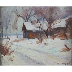 Sargent Homestead And Summer Landscape (a Pair) by Paul Turner Sargent