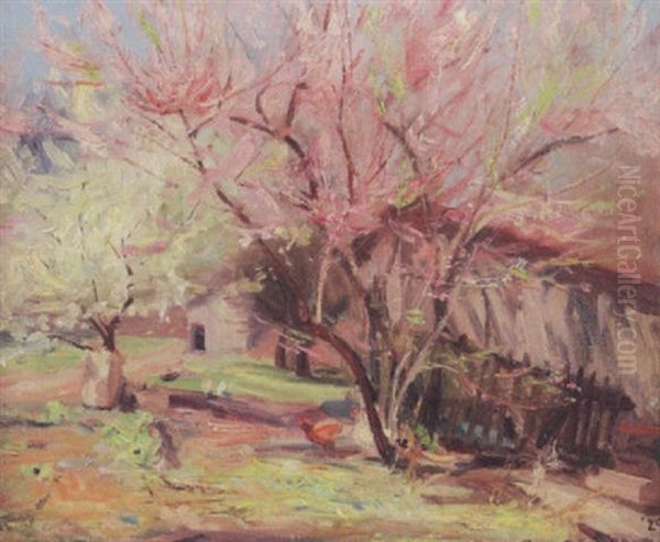 Farmyard With Chickens - view 1