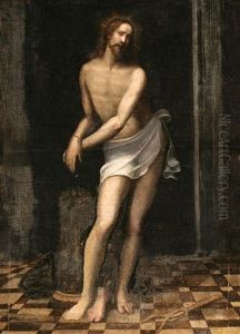 Cristo Atado A La Columna by Juan Sarinena