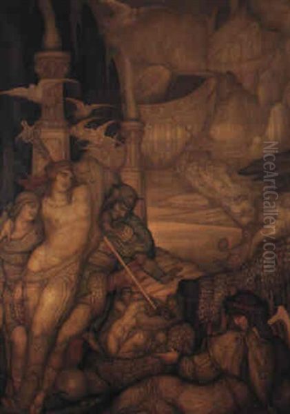 Le Temple D'amour (scene Mythologique) - view 1