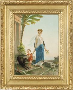 Mamma Con Figlio by Egisto Sarri