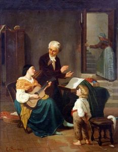 La Lecon De Musique by Egisto Sarri