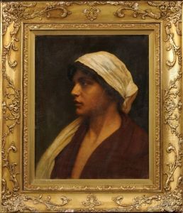 Mariana, Head Of A Peasant Woman by William Sartain