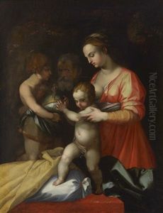 Die Heilige Familie Mit Dem Johannesknaben