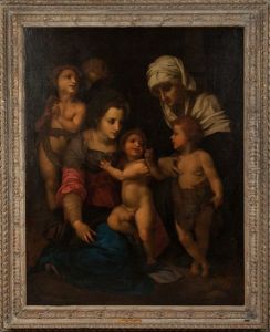 The Holy Family With Angels by Andrea Del Sarto