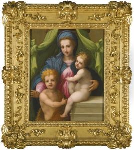 The Virgin And Child With Saint John The Baptist by Andrea Del Sarto