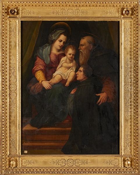 Sainte Famille Avec Un Donateur - view 1