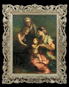Madonna And Child With St. Elizabeth And St. John The Baptist by Andrea Del Sarto