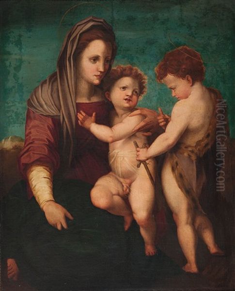 Madonna Mit Kind Und Dem Heiligen Johannes - view 1